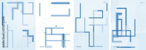 Abstract Geometric Vector Poster Background Design