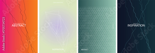 Abstract Geometric Vector Poster Background Design