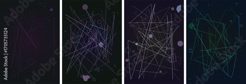 Abstract Geometric Vector Poster Background Design