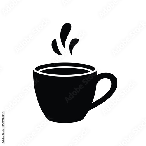 A warm brown espresso in a cup with a heart design on a saucer is a comforting symbol of a hot morning drink