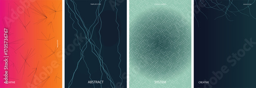 Abstract Geometric Vector Poster Background Design