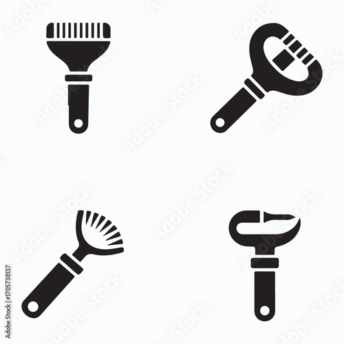 Deburring tool solid icon modern collection