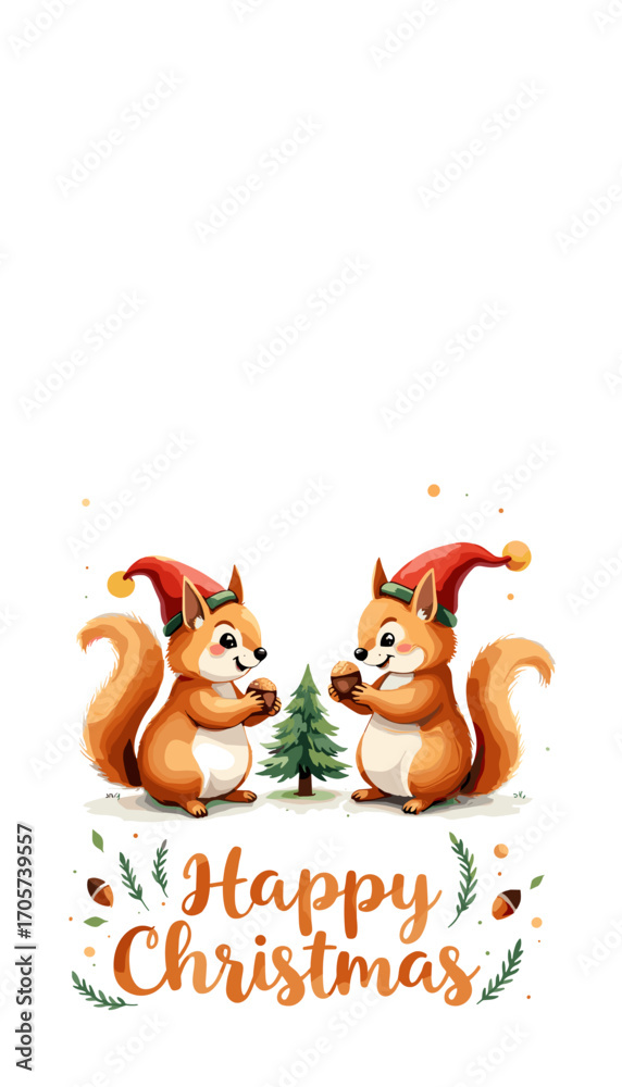Obraz premium christmas poster, christmas banner, christmas card, christmas flyer, christmas, card, holiday, xmas, vector, design, illustration, snow, winter, year, tree, celebration, happy, new, merry, decoration,
