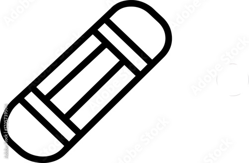 Simple Outline Medical Mask Icon Design for Protection Against Virus