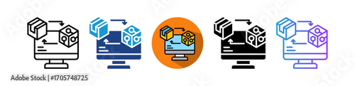 Digital Twin multiple icon