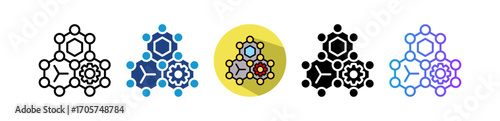 Nanotechnology multiple icon