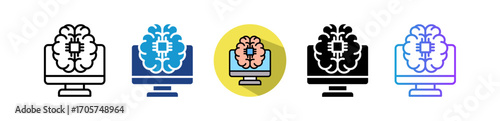 Brain-Computer Interface multiple icon