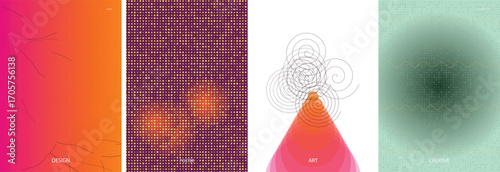Modern Gradient Vector Poster Template Background