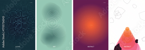 Modern Gradient Vector Poster Template Background