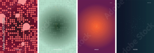 Modern Gradient Vector Poster Template Background