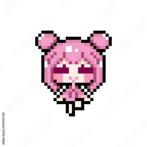 Pixel art girl 02 sitting 02 (1)