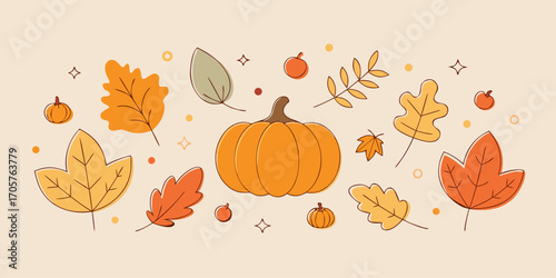 Thanksgiving, autumn background, thanksgiving day background festive autumn, empty space for text. 