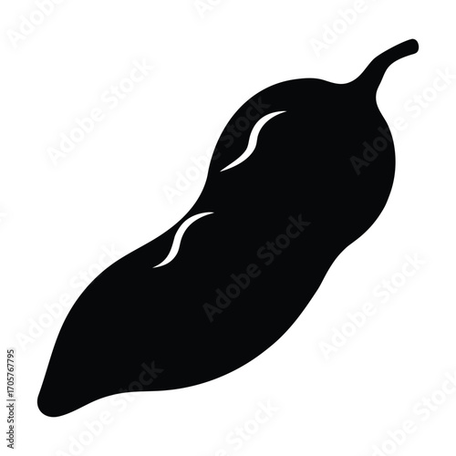 Vector artwork of sour yam roots with leaves and soil for agricultural concept