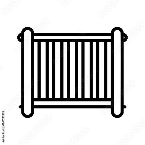 Find the perfect baby crib outline icon for your nursery furniture needs and baby room decor ideas online now