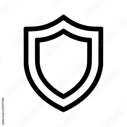 Shield security icon vector illustration for protection and safety symbol and antivirus defense logo design