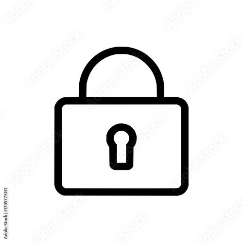 Lock icon security padlock symbol safety access protection privacy secure data encryption closed safe 100 char