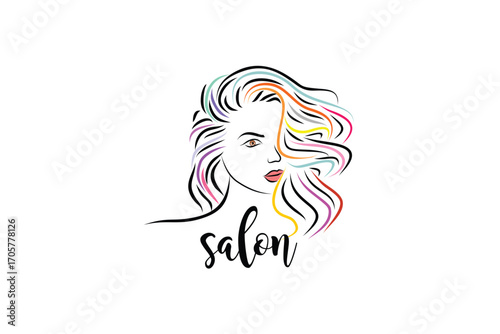 Hair Salon Woman Logo