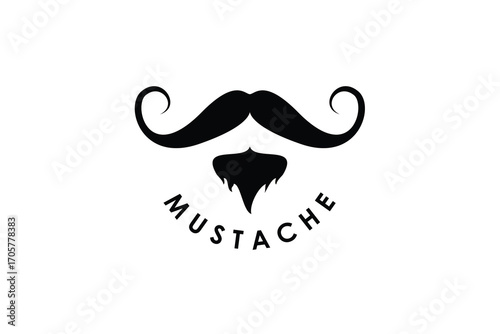 Mustache Gentleman Logo