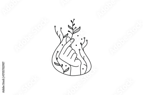 plant in hand 
