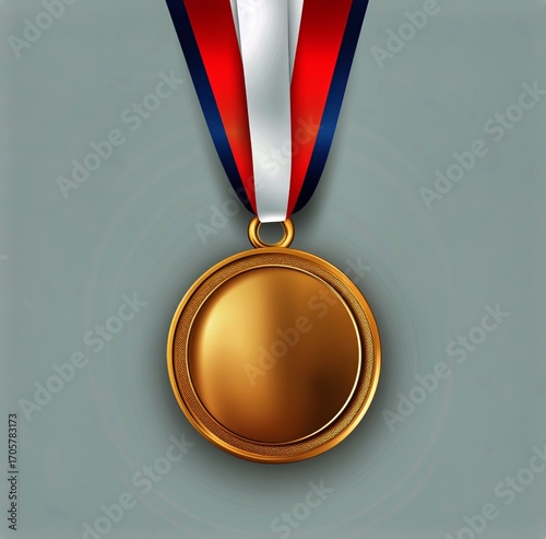 Gold Medal Awarded for Outstanding Achievement in Athletics Competition.