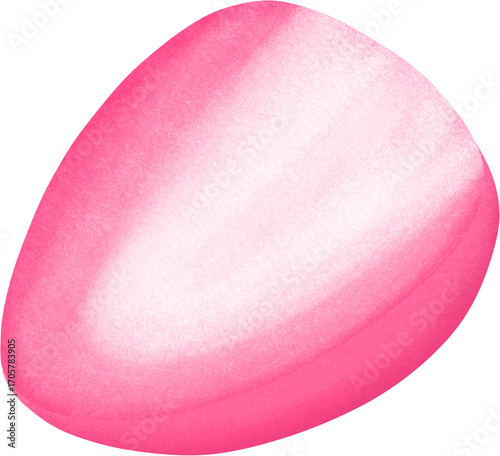 Cute Watercolor Strawberry Illustration with Slice