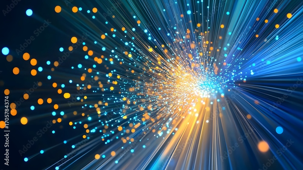 Fototapeta premium High-speed internet data flow