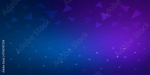 Blue star particles glow like snowflakes in the deep dark winter sky