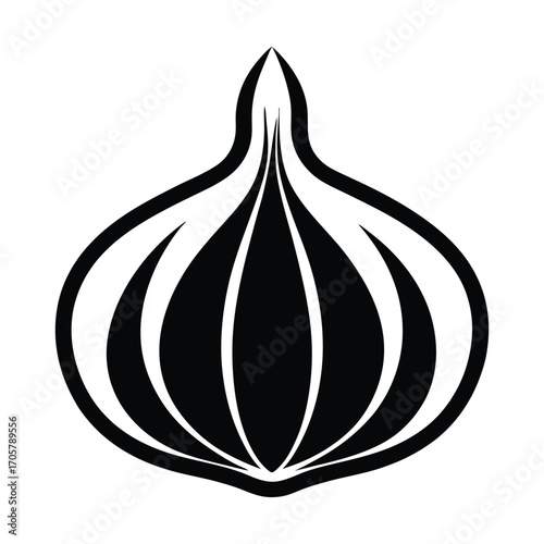 Vector seamless pattern of garlic cloves for cooking and culinary design