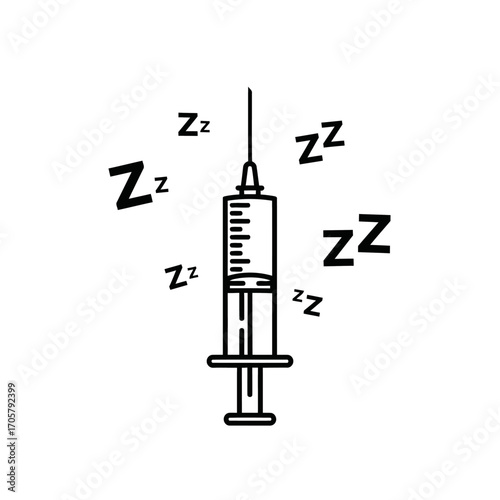 Anesthesia and sedation medicine icon design