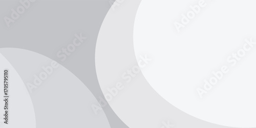 abstract white gradient color background with curve and swirl lines decoration