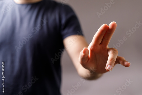 Close-up image of a man's h...