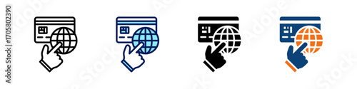 Payment Gateway All In One Icon Multi Styles Vector Set