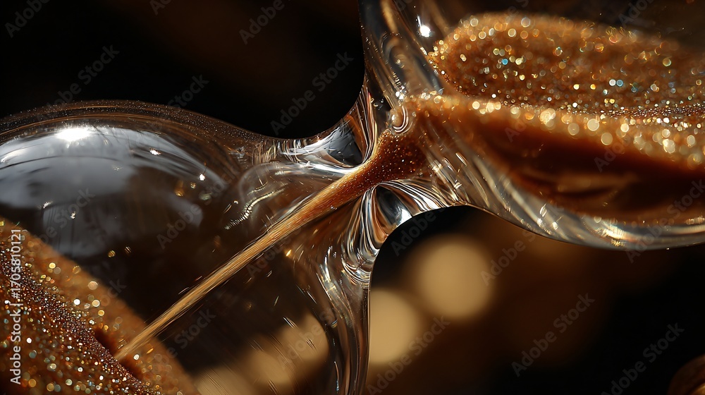 Fototapeta premium Golden Sands of Time Flow