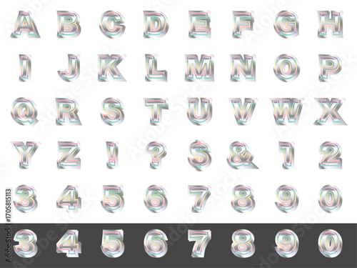 アルファベット、影4、6白