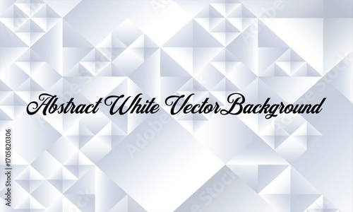 Abstract white vector background with geometric triangular pattern and soft gradients, perfect for modern graphic or presentation design.