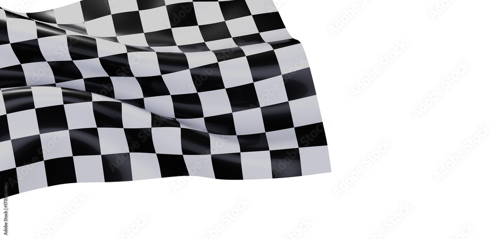 Fototapeta premium High-quality checkered flag image. Perfect for racing, victory, success concepts.
