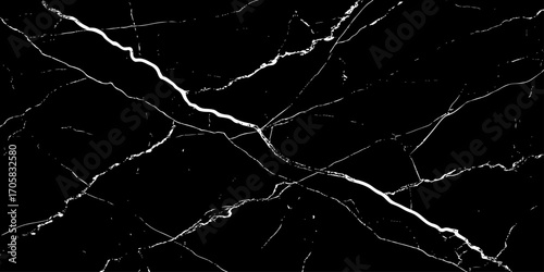 Elegant black marble texture with natural white veins, high resolution background for luxury design, modern interior, architecture, countertops, tiles, and decorative patterns.