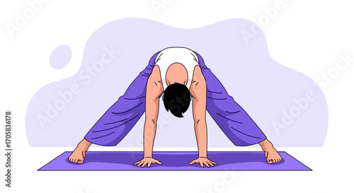A Person Demonstrating An Intense Stretching Exercise In A Yoga Pose Position Here