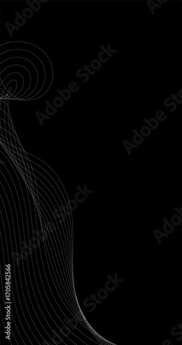 Abstract Copy Space background with glowing wave design element Digital frequency track equalizer Stylized line art background