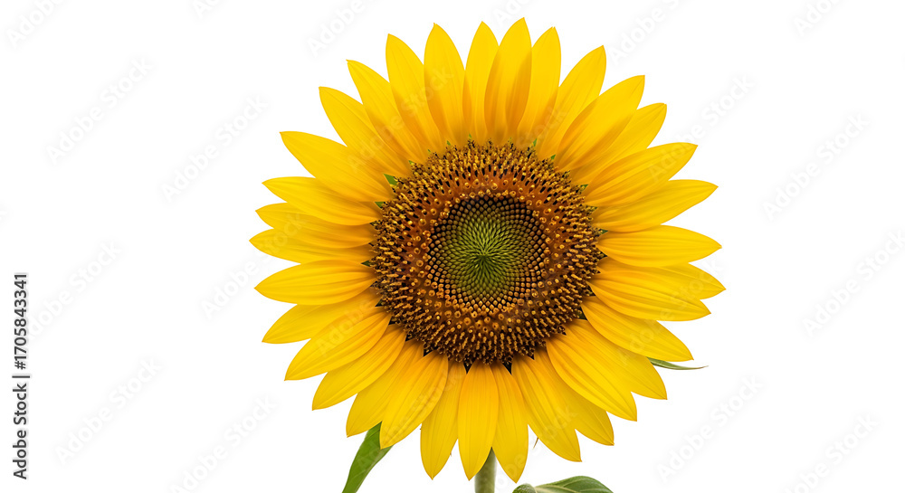 Fototapeta premium A vibrant sunflower, radiating bright yellow against a dark backdrop, displays detailed petals and a textured center.