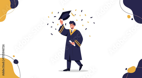 Celebrating Academic Achievement And Graduation: A Moment Of Triumph And Joyful Recognition