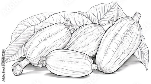 Wallpaper Mural Drawing of group of fruits Torontodigital.ca