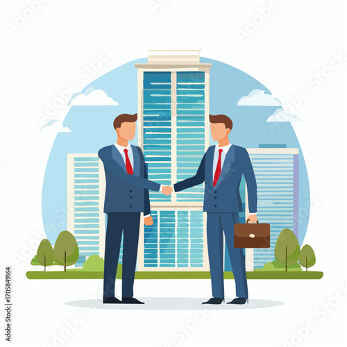 Handshake zwischen Geschäftspartnern