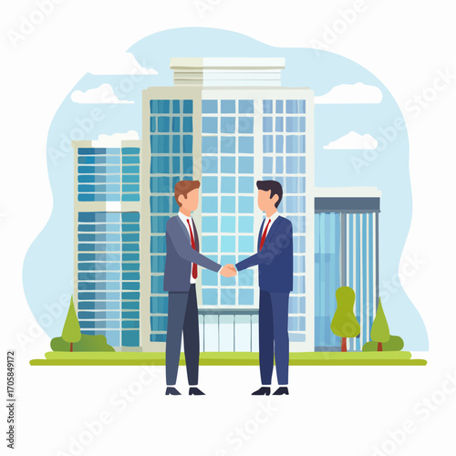 Handshake zwischen Geschäftspartnern