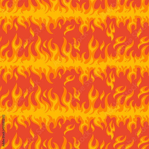 Vibrant flames pattern design