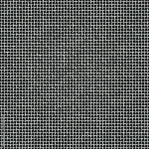 Monochrome Irregular Baby Windowpane Check Pattern