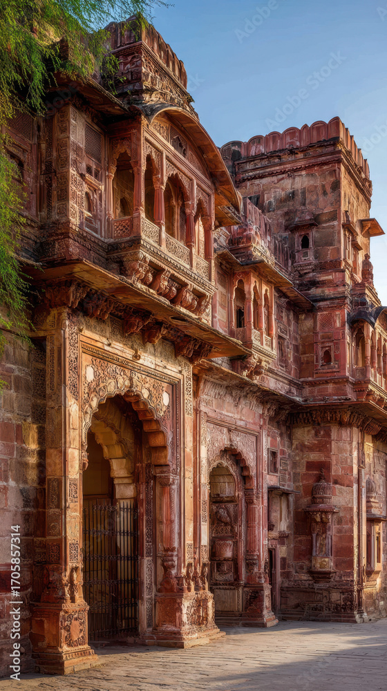Fototapeta premium Exploring the majestic architecture of historical forts rajasthan photography heritage outdoor cultural significance