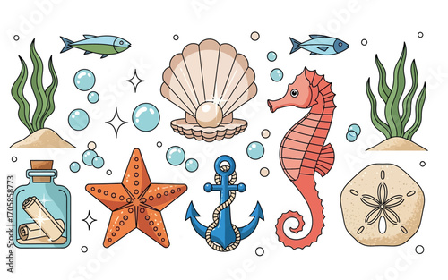 sea animals set