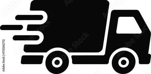 Express Delivery Icon for Fast Shipping Services Representing Swift Transportation and Logistics Solutions for Ecommerce and Supply Chain Management