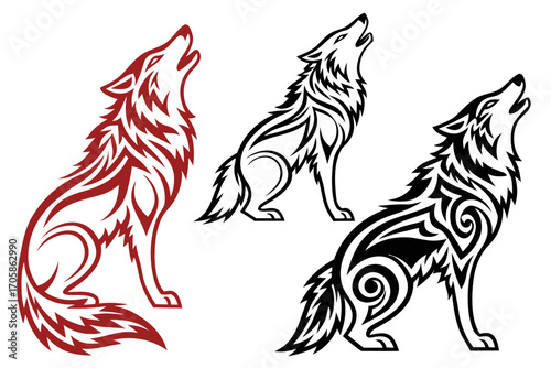 vector image of a horse
